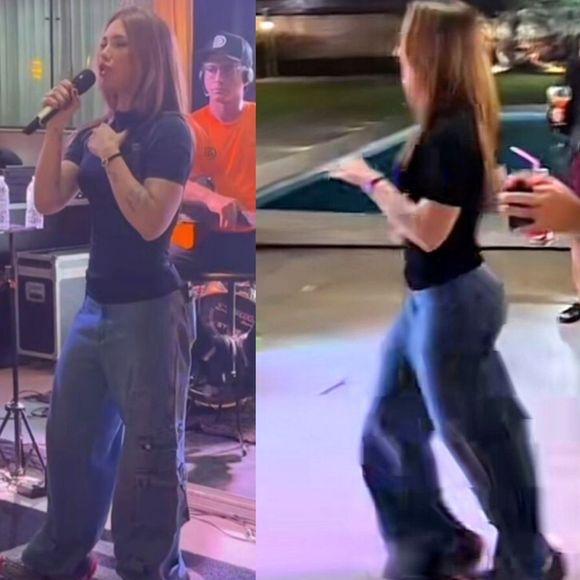 Nova rainha da Grande Rio, Virginia samba de jeans em festa de São João e web cutuca: 'Parecendo Carreta Furacão'