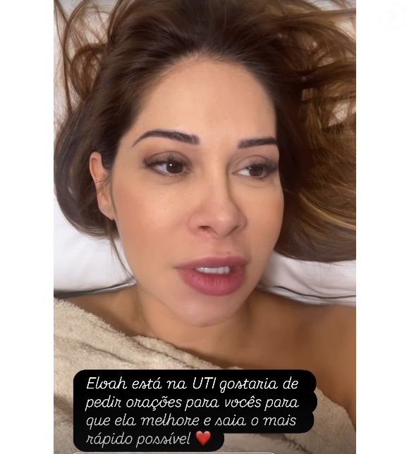 Maíra Cardi pediu orações aos fãs ao revelar problema de saúde na filha recém-nascida Eloah: 'Dificuldade em respirar'