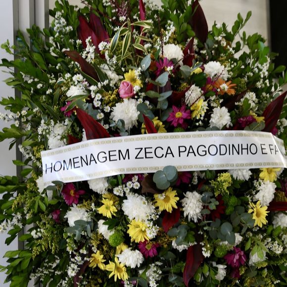 Zeca Pagodinho enviou coroa de flores para o velório de Bira Presidente
