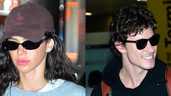 Bruna Marquezine e Shawn Mendes desembarcam no Brasil, coincidência fashion chama atenção, e web pede para famosos assumirem namoro: 'Nunca torci tanto'