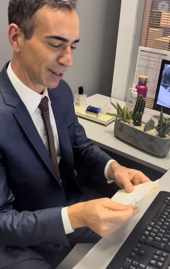 Tralli ganha bilhete fofo de Renata Vasconcellos antes de estrear no Jornal Nacional