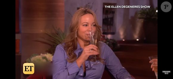 Mariah Carey ficou 'extremamente desconfortável', como ela mesma disse anos depois, em entrevista à Ellen DeGeneres
