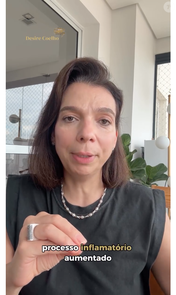 "Então, isso significa que ela tem uma intolerância e quando ela consome aquilo, ela tem um processo inflamatório aumentado", disse Desire Coelho