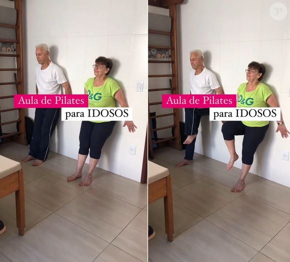 Exercício 1: Joelhos no peito com apoio na parede
