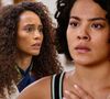 Raquel (Tais Araujo) volta a vender sanduíche na praia, e Maria de Fátima (Bella Campos) fica perplexa com romance de César (Cauã Reymond) e Odete (Debora Bloch) na semana de 25 a 30 de agosto