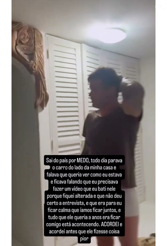 Dado Dolabella aparece em imagem antes de bater em celular da então namorada Marcela Tomaszewski: modelo revelou que ator ia atrás dela todos os dias após episódio de agressão