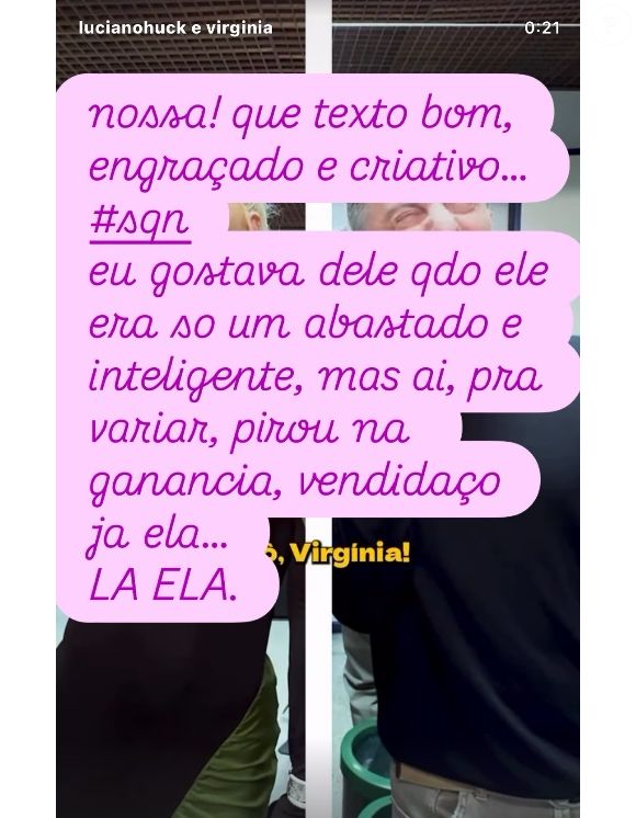 Luana Piovani atacou Luciano Huck em seu Instagram: 'Pirou na ganância'