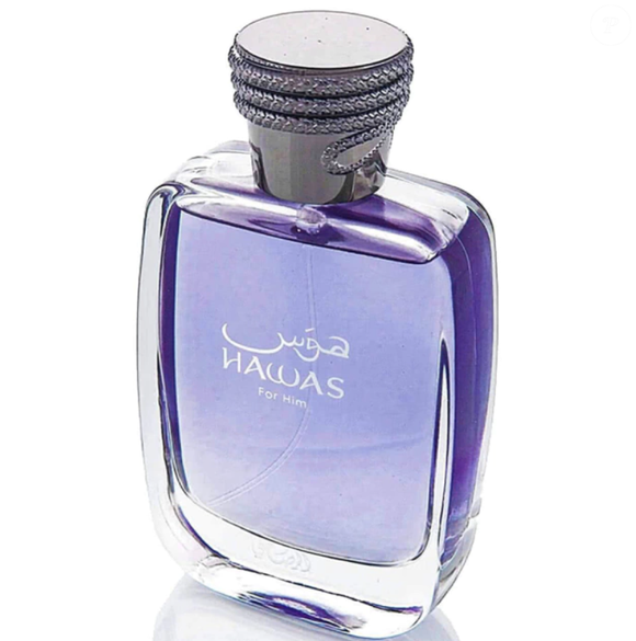 O perfume masculino árabe Hawas for Him, de Rasasi.
