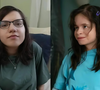 À esquerda, temos Natalia Grace na vida real atualmente, e à direita, Imogen Faith Reid interpretando Natalia Grace na série 'Uma Família Perfeita', do Disney+.