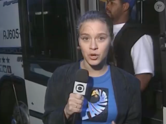 No quadro, Carolina Dieckmmann encarnou uma repórter esportiva e falou com jogadores do Palmeiras