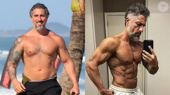 Marcos Mion encarou uma tarefa difícil com exercícios ao extremo e uma dieta balanceada para acabar com a gordura do seu corpo