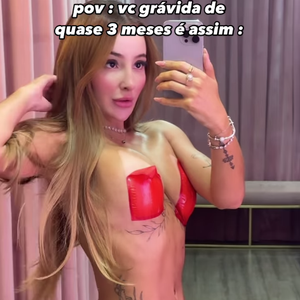 Any Awuada ainda provocou no vídeo sobre a suposta gravidez, o que deu o que falar entre internautas