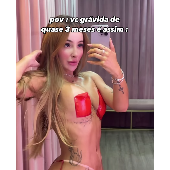 Any Awuada ainda provocou no vídeo sobre a suposta gravidez, o que deu o que falar entre internautas