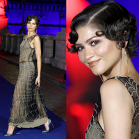 Zendaya transforma teia de aranha em luxo com vestido de cristais da Giorgio Armani na première de 'Homem-Aranha: Um Novo Dia' em Roma
