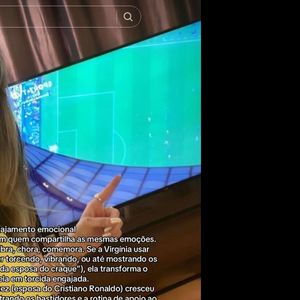 Virginia foi alvo de teoria de Tiktoker sobre sua aproximação de Vini Jr. e a chegada da Copa do Mundo