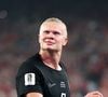 Após marcar duas vezes na vitória norueguesa sobre o Senegal, Erling Haaland surpreendeu ao contar que deixou Tom Holland sem resposta por não saber quem era o astro de 'Homem-Aranha 4'