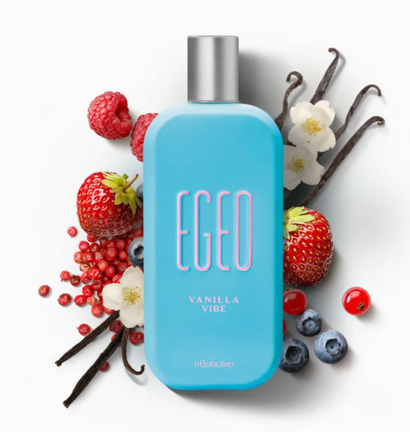 O perfume Egeo Vanilla Vibe, de O Boticário, traz nuances de baunilha em sua composição.