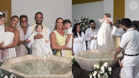 Zé Felipe foi acusado por internauta de 'não querer encostar' em Virginia durante o batizado do filho, José Leonardo: 'Está com medo de tocar em quem fez ele ser o que é hoje. Ingratidão tem nome e sobrenome: é Costa'