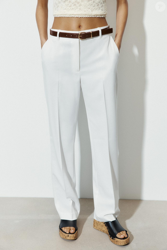 Alfaiataria repaginada: a calça branca de cintura alta da Zara, por R$ 279,00, traz imponência e elegância no melhor estilo da vilã