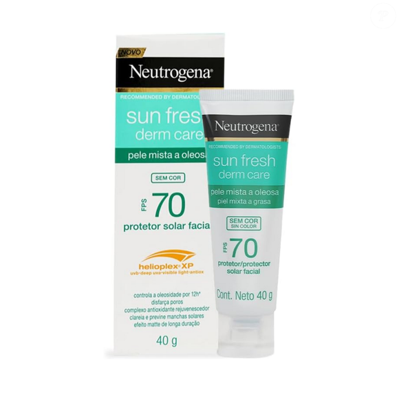 Protetor Solar Facial Para Pele Oleosa FPS 70, Neutrogena