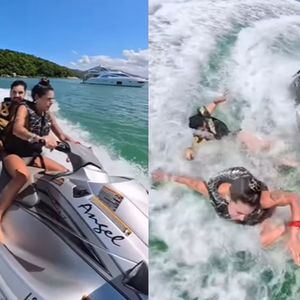 Tudo começou quando Ana Castela surgiu fazendo manobras radicais com um amigo em um jet ski