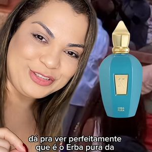 De acordo com a influenciadora Franciele dos Santos do perfil 'Franshishito' no Tiktok, o perfume usado por Gracyanne Barbosa no 'BBB 25' é o Erba Pura da Xerjoff.