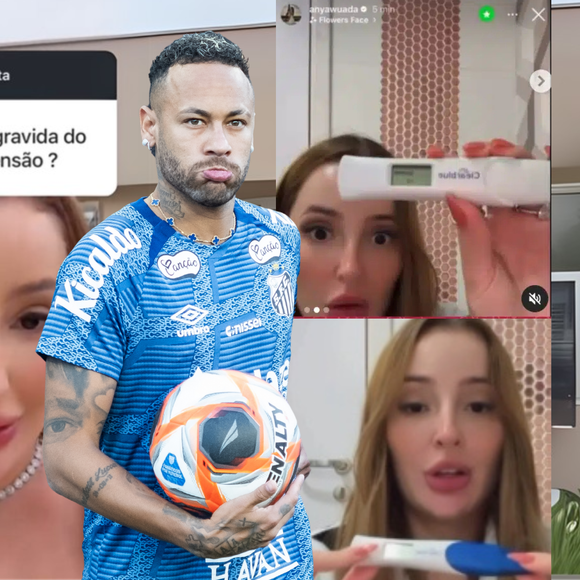 Any Awuada grávida? Garota de programa que teria feito sexo com Neymar faz teste após menstruação atrasada e desabafa: 'Minha vida é uma piada'