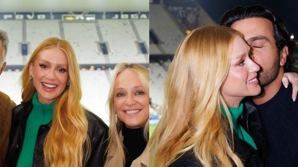 Marina Ruy Barbosa arrasa em mix de tendências, ganha carinho do noivo e posa com pai após unfollow em jogo do Brasil