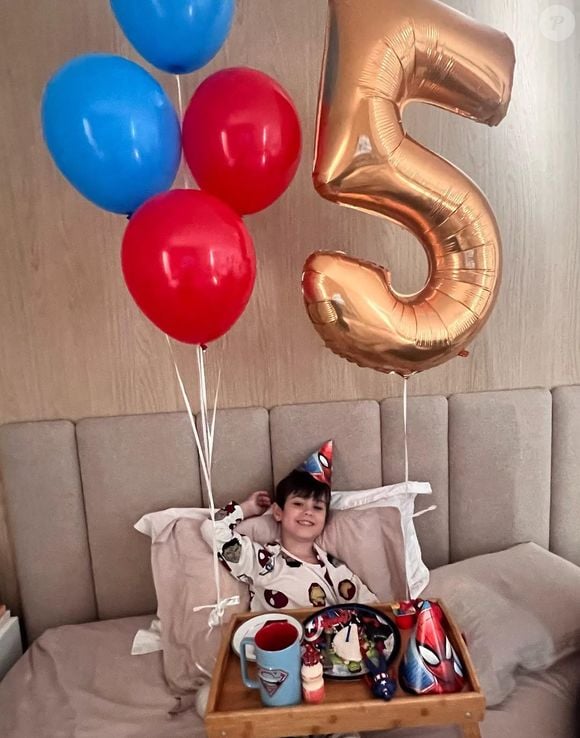 Filho mais velho de Shefany Brito, Antonio Enrico tem 5 anos e vai ganhar seu segundo irmãozinho