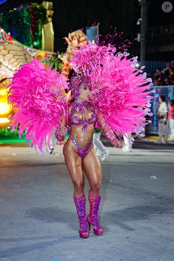 Desfile do Salgueiro: Mulher Melão ostentou corpão em fantasia