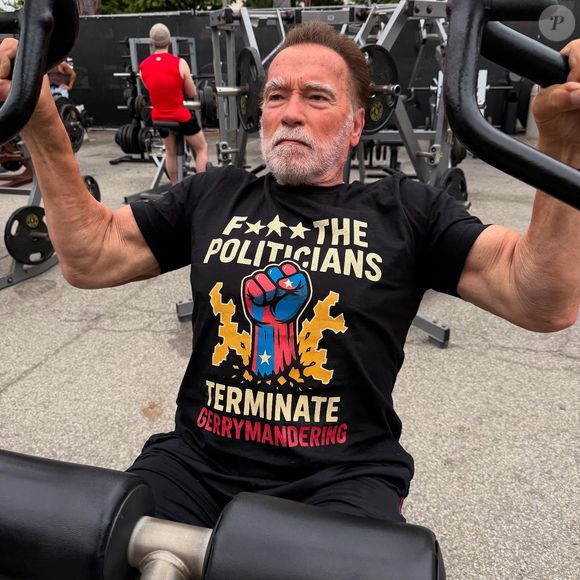 Todos os exercícios de Arnold Schwarzenegger são feitos com halteres ou o peso do corpo