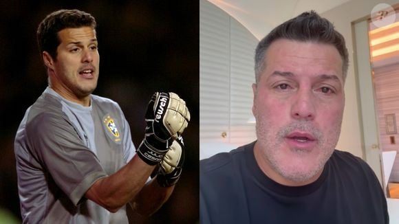 Antes e depois de Júlio César: representante da geração mais recente do Brasil, o jogador marcou história como goleiro da Seleção, e hoje está bem diferente