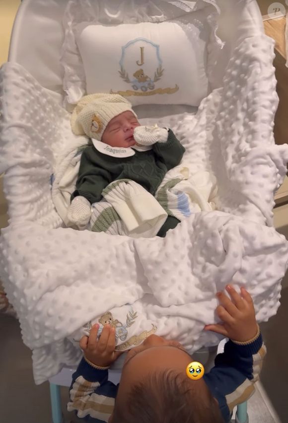 Jorge se encantou ao ver o irmão caçula, Joaquim