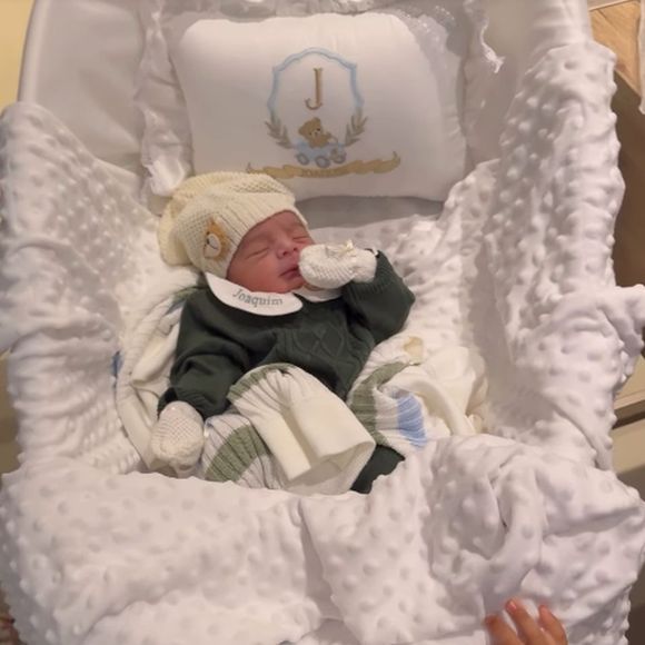 Jorge se encantou ao ver o irmão caçula, Joaquim