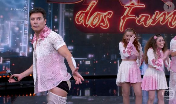 Luciano Huck perguntou se Rodrigo Faro também tinha colocado uma meia na frente