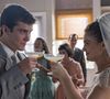 Novela 'Garota do Momento': Celeste (Debora Ozorio) e Edu (Caio Manhente) finalmente vão se casar.