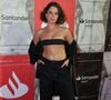 Show de Lady Gaga no Rio: Bruna Linzmeyer usou um top micro com uma calça wide leg
