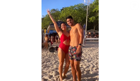 Cibele Larrama com um dos filhos, Kyan