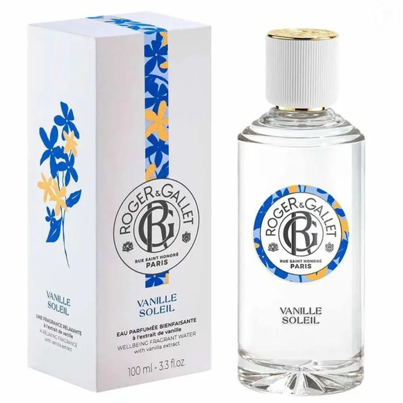 Disponível por R$ 358,69, o Vanille Soleil, da Roger & Gallet, aposta em uma combinação de sal, ylang ylang, jasmim, baunilha, fava tonka e âmbar para criar uma fragrância doce, luminosa e confortável
