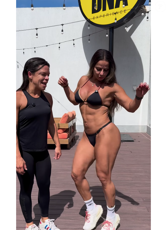 "A Viviane está um espetáculo", comentou a personal trainer sobre a forma física da rainha do Carnaval
