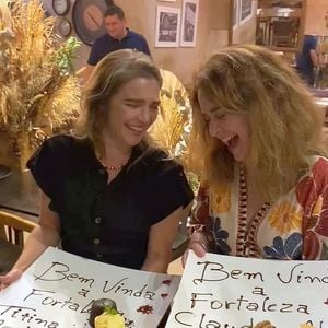 Claudia Abreu e Titina Medeiros em uma viagem a Fortaleza