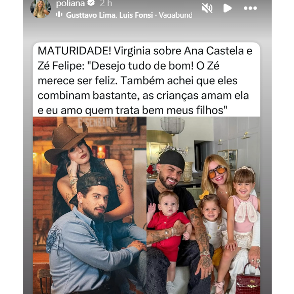 Mãe de Zé Felipe garante que 'rivalidade é só por conta da internet' ao comentar ex e atual do filho