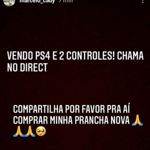 Marcelo Sangalo, em 2022, viralizou por vender um videogame no Instagram