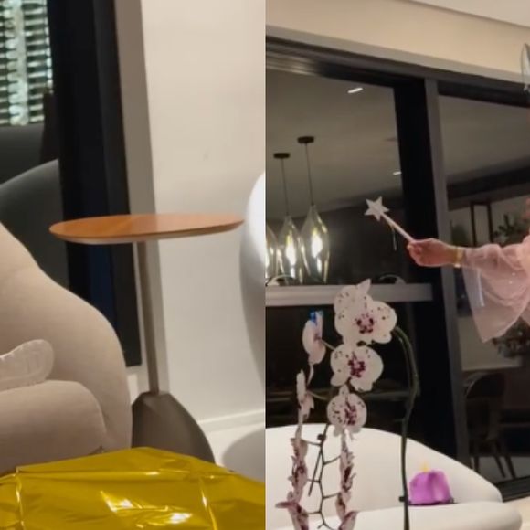 Com o braço engessado, Mavie ganha 'show' de Neymar como 'fadinha' e reação surpreende até Bruna Biancardi. Vídeo!