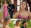 Camila Queiroz brilhou como uma verdadeira inspiração de madrinha de casamento no reality. A apresentadora escolheu um vestido rosa metalizado de um ombro só da MARIA LUCIA HOHAN