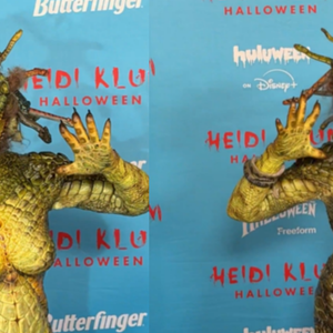 Transformação reptiliana de Heidi impressiona após 24 anos de tradição e mantém a modelo no topo das festas temáticas.