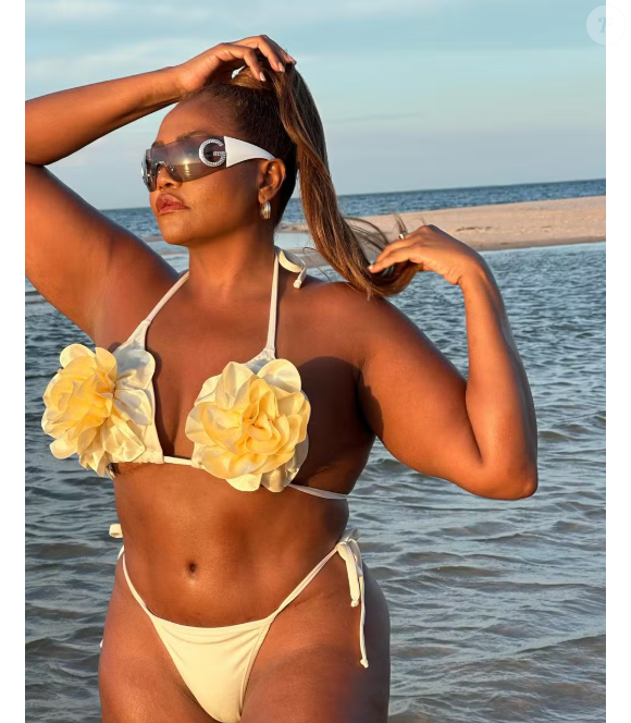 Corpo real: em uma ocasião, Gaby Amarantos disparou após críticas por fotos de biquíni: 'Tenho liberdade de fazer o que bem desejo'.