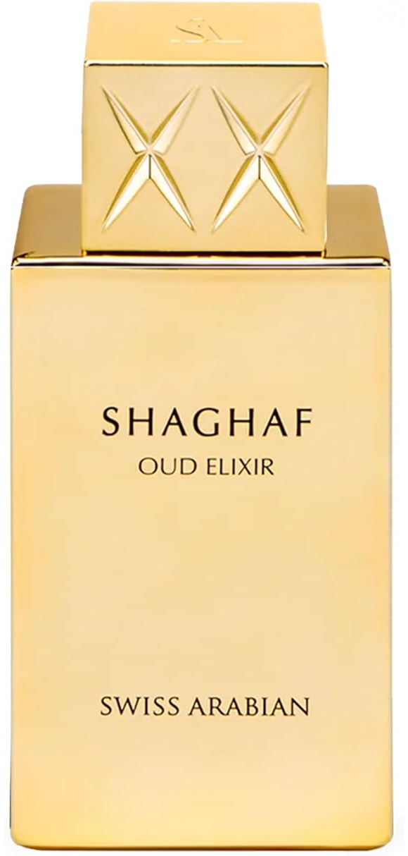 Oud, açafrão, rosa escura e pralinê: o Shaghaf Oud, da Swiss Arabian, aposta em uma composição inspirada na perfumaria oriental clássica e aparece entre as fragrâncias que imaginamos para uma Jade ainda mais audaciosa