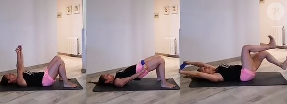 Os últimos exercícios da rotina fortalecem, respectivamente, os glúteos e a parte posterior da perna e a musculatura profunda do abdômen