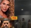 Lívia Andrade e lutador de MMA Alex 'Poatan' Pereira foram filmados chegando juntos a luta de boxe em 11 de março de 2026